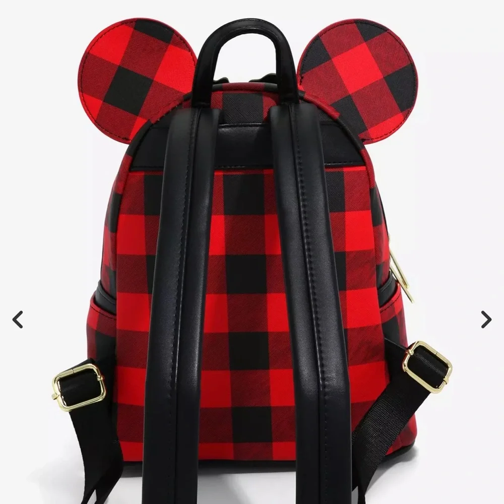 Loungefly Disney Minnie Mouse Plaid Holiday Mini Backpack - BoxLunch Exclusive